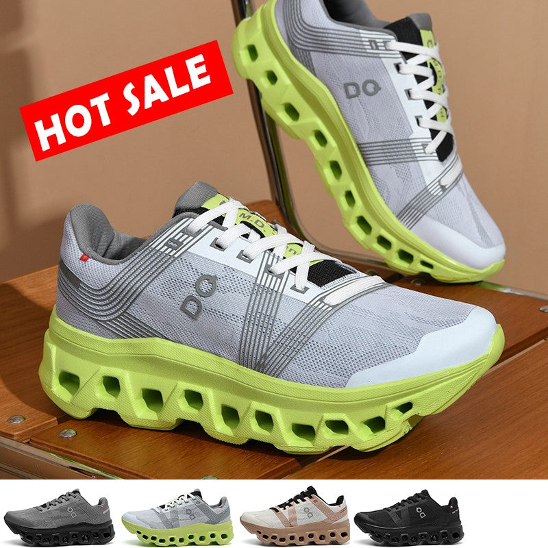Tênis casuais com amortecimento, calçado de corrida, jogging, maratona, masculino, esportivo, respirável, leve, confortável, antiderrapante, lazer.