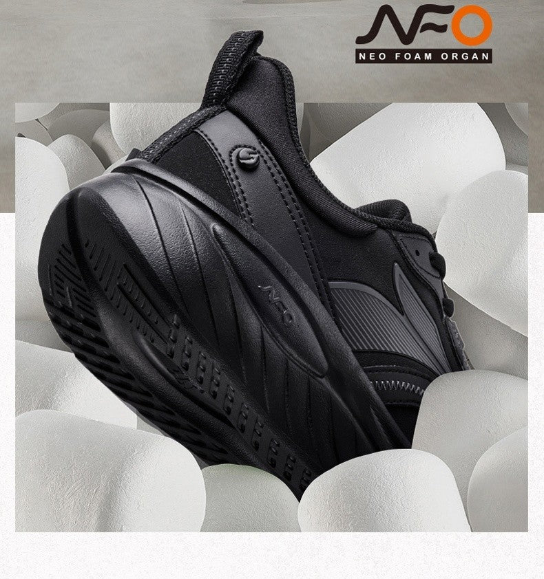 361 Degrees SoftFlow 3 Men's Running Shoes Autumn Leather Lightweight Shock-absorption Fitness Commuting Sneakers Male 672432232