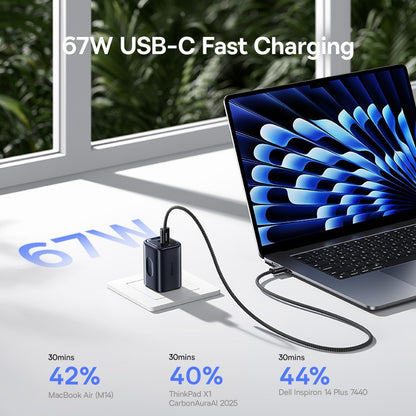 Baseus Picogo 67W GaN Charger PD Charger Type C USB Charger Fast Charging Phone Charger For iPhone 17 16 Travel Charger Portable