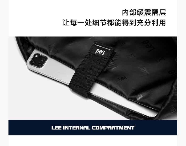 LEE Unisex Waterproof Nylon Travel Crossbody Shoulder Bag Women Man Casual Large Flip Messenger Bag Student Satchel School Bag