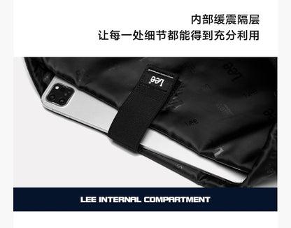 LEE Unisex Waterproof Nylon Travel Crossbody Shoulder Bag Women Man Casual Large Flip Messenger Bag Student Satchel School Bag