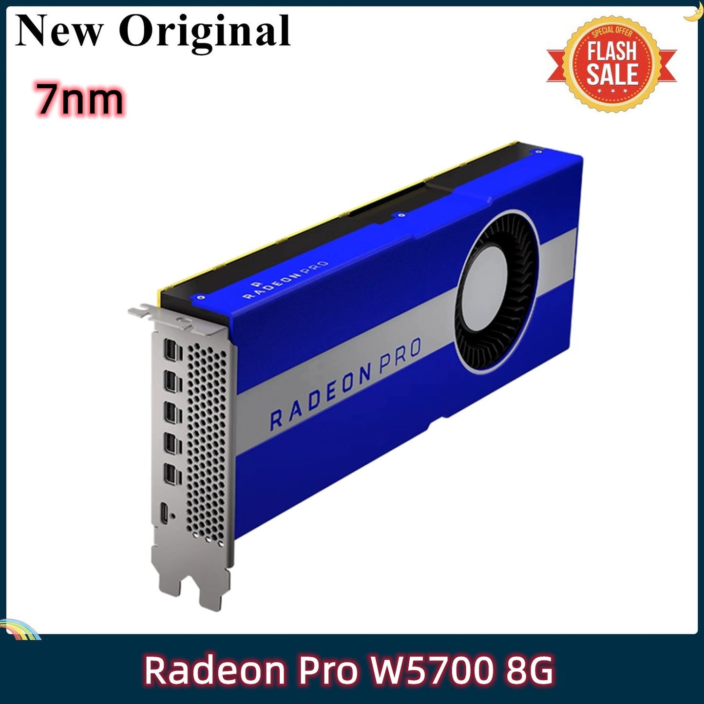 Placa de Vídeo Nova Original AMD Radeon Pro W5700 8GB GDDR6 para Renderização e Modelagem de Alta Fidelidade