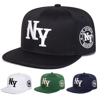Unisex NY Letter Embroidery Hip-hop Hats Spring and Autumn Outdoor Adjustable Casual Baseball Caps Sunscreen Hat Sports Cap
