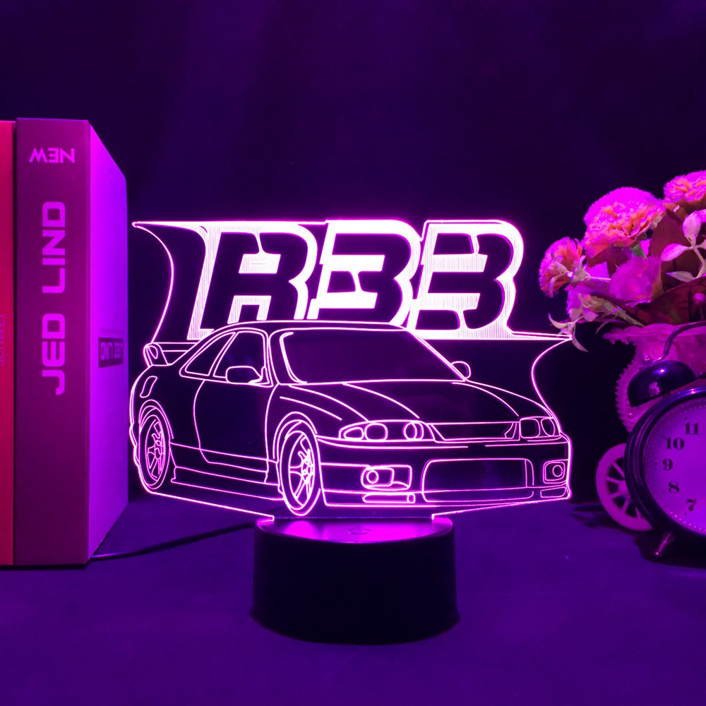 Sports Car 3d Illusion Lamp for Kids Bedroom Decor Nightlight Touch Sensor Atmosphere Birthday Gift Supercar Led Night Light