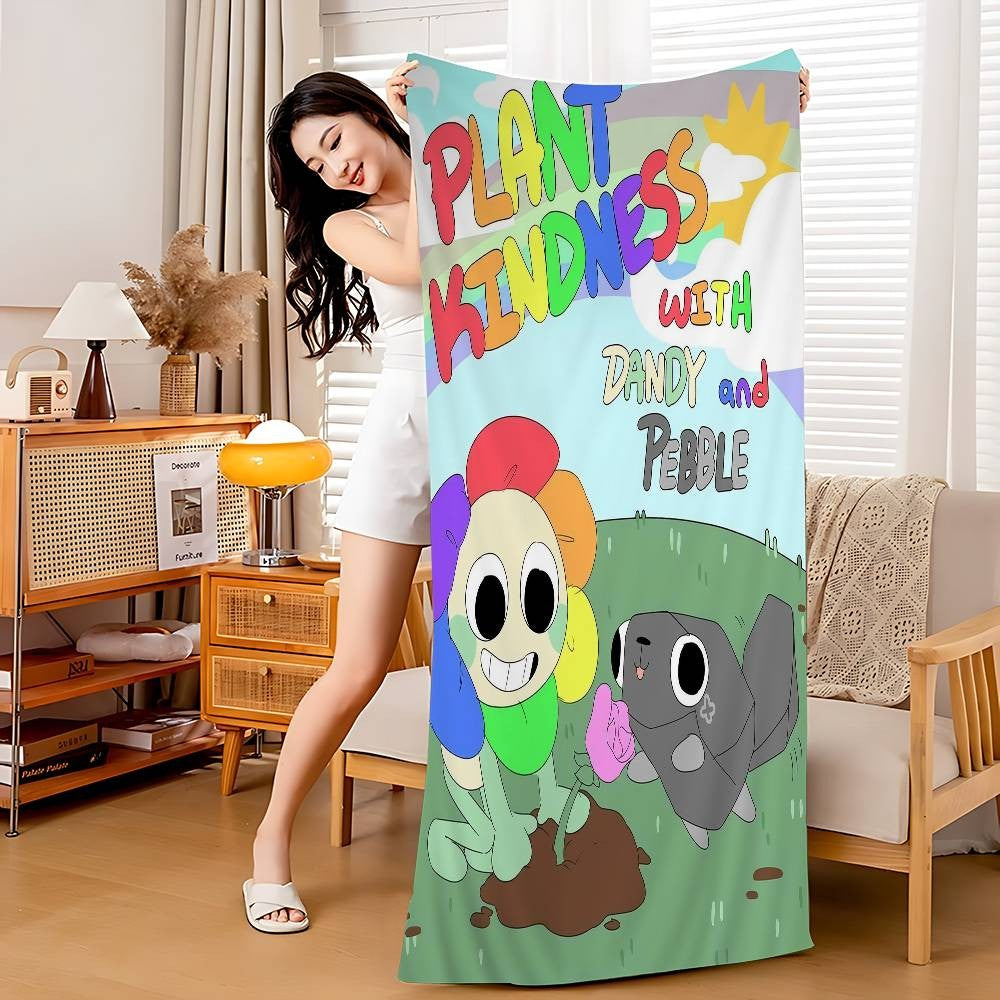 Popular Game D-Dandys World Pretty Beach Towel For Kids Personalized Bath Towel Pool Towel Vacation Gift Picnic Towel Party Gift