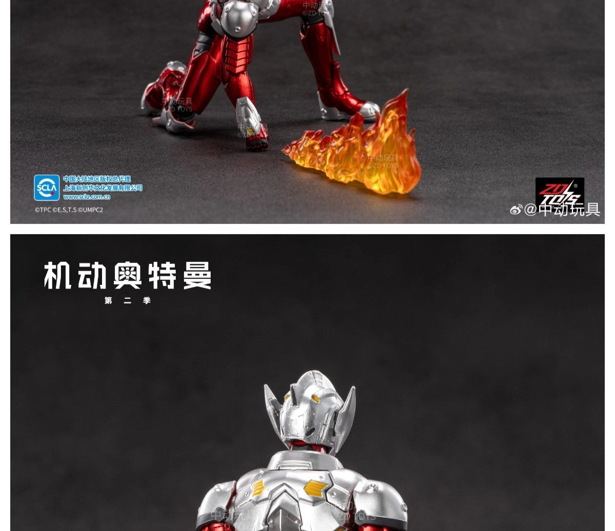 Boneco Articulado Ultraman ZD Toys Kotaro Higashi Terno Zero Terno Tiga Terno Ace Ultra Seven Ultraman Jack Modelo Colecionável Adulto