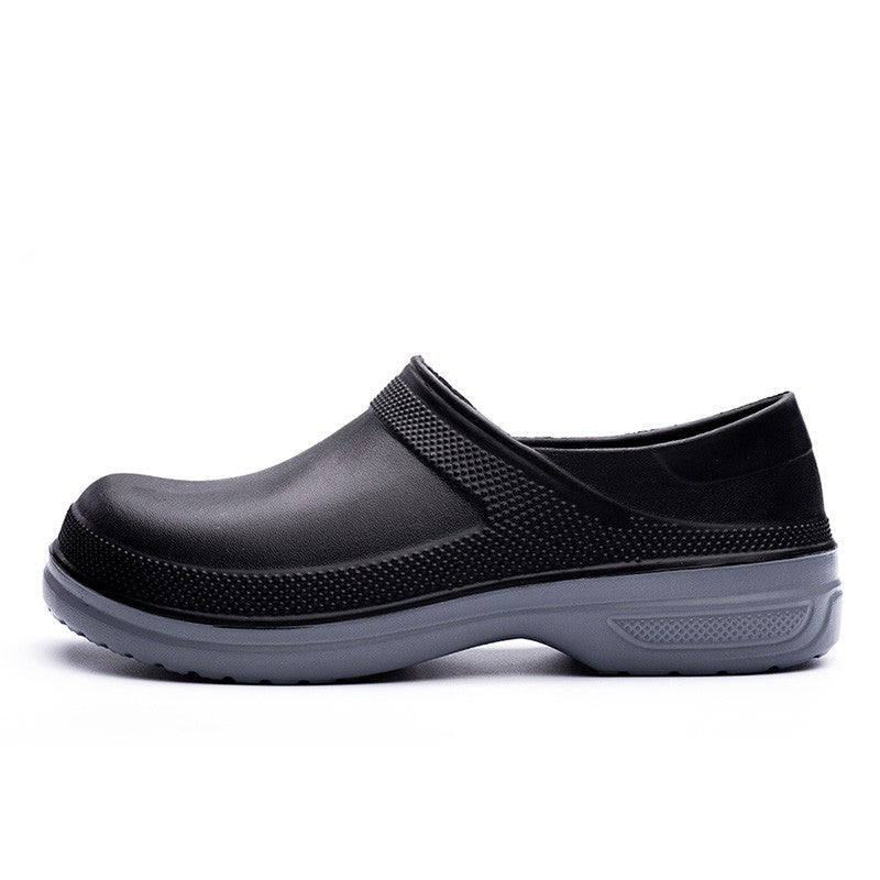 High Quality Chef Shoes Non-slip Waterproof Oil-Proof Kitchen Cook Flat Working Shoes Hotel Restaurant Clogs Men Slippers Flat