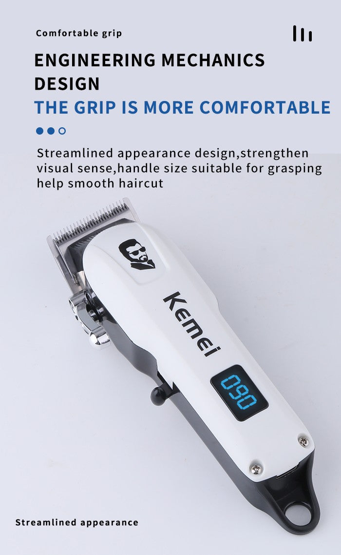 Kemei Mini Powerful Cordless Hair Clipper Electric Professional Barber Hair Trimmer Beard Haircutting Machine rechargeable