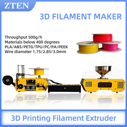 3D Filament Maker Extruder Desktop High-Precision 3D Printing Consumables Extruder 3D Printing Filament PLA ABS PE Extruder