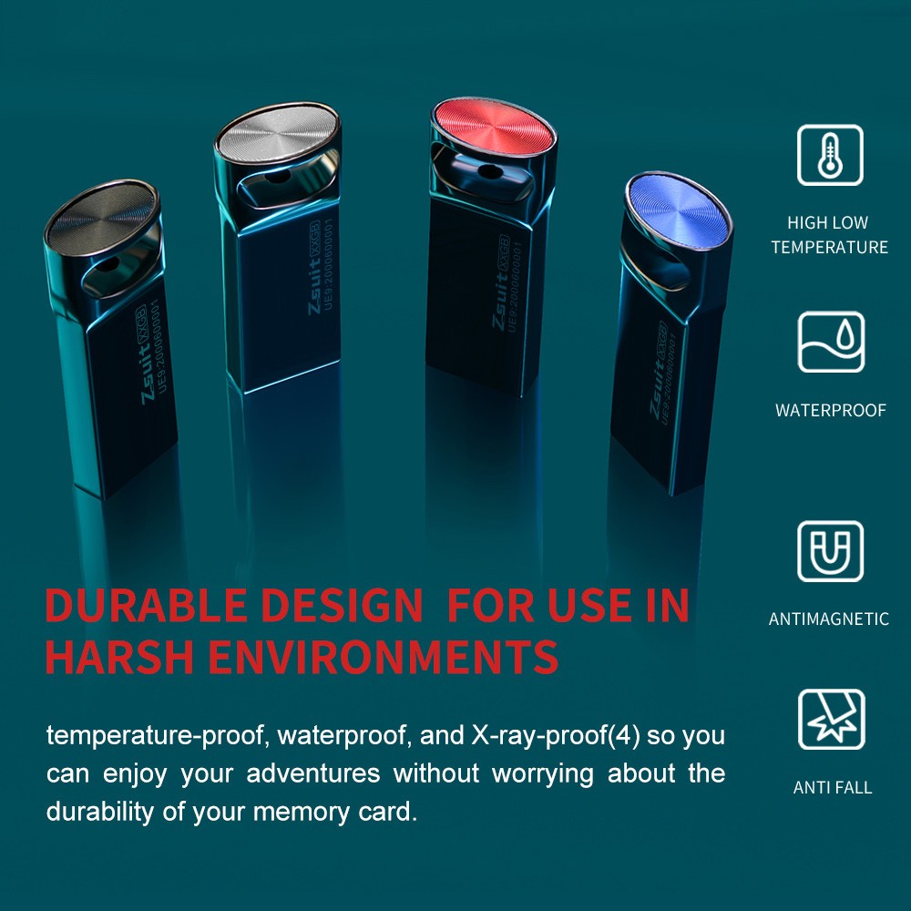 Zsuit 10 Peças/lote Pen Drives USB 64GB Mini Metal Capacidade Real 128GB Memory Stick Pen Drive 32GB Logotipo Personalizado Armazenamento U Disk