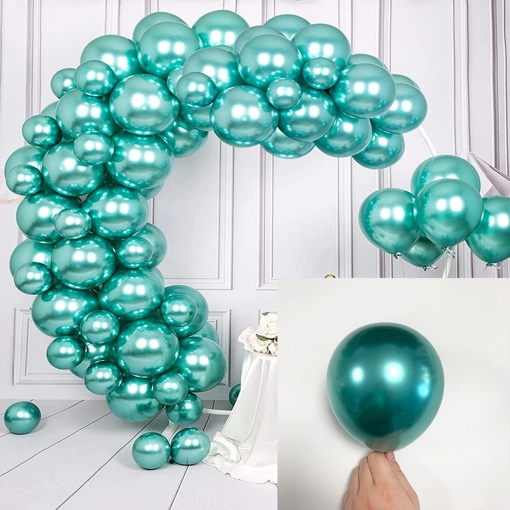 10/30pcs Metallic Biue Balloons Bridal Wedding Chrome Purple Gold Silver Globos Graduation Birthday Party Baby Shower Decoration