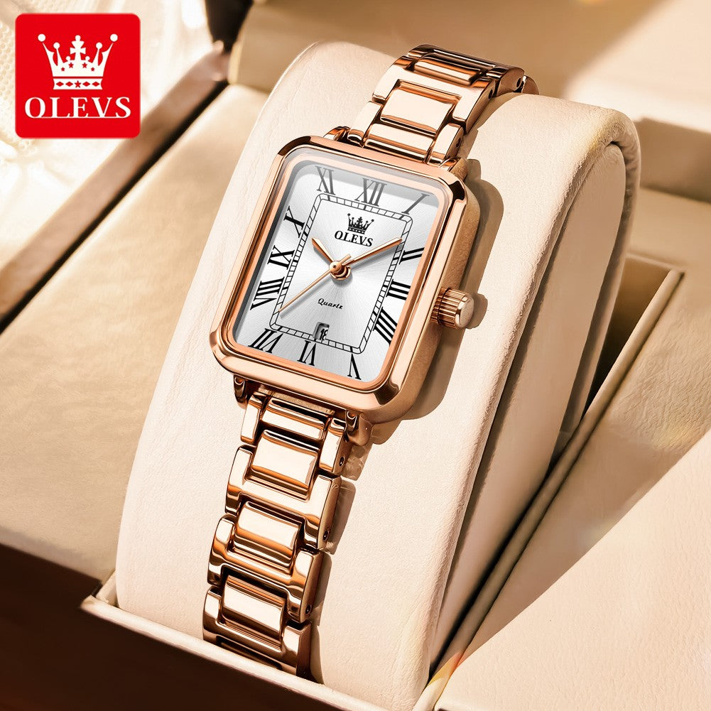 OLEVS 5641 Women Watch Original Luxury Quartz Watch Women's Roman Scale Waterproof Watch Fashion Elegant Dress Women's Watch