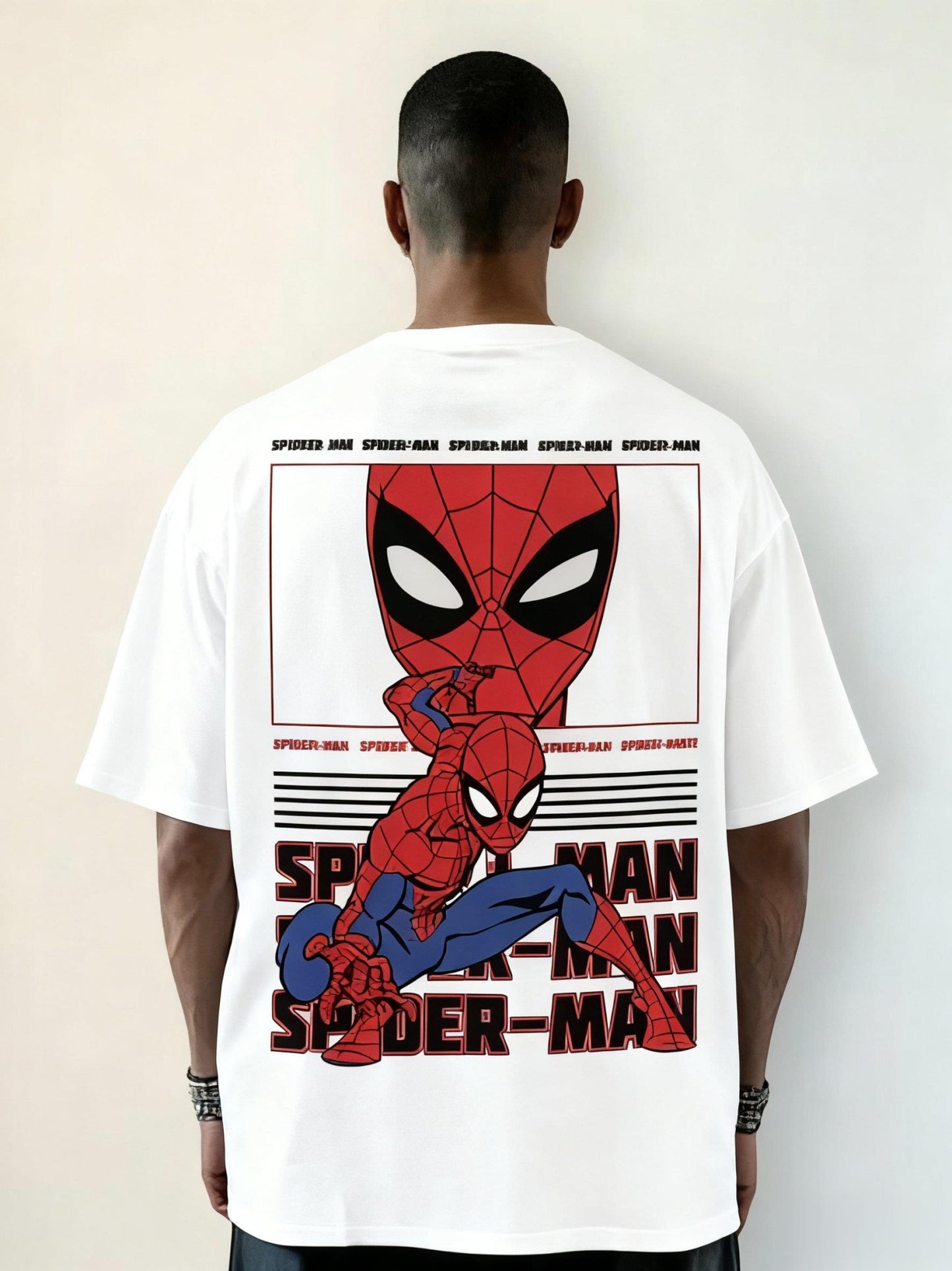 Unisex Marvel Spider-Man Oversized  Graphic T Shirt Men Women Short Sleeve Tee Superhero Print Streetwear Casual Tops Summer New