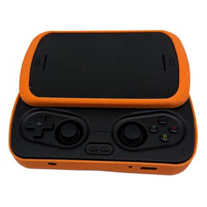 Orange Protective Shell for ANBERNIC RG Slide Console TPU 3D Printed Anti-slip Protective Cover Transparent Orange Black