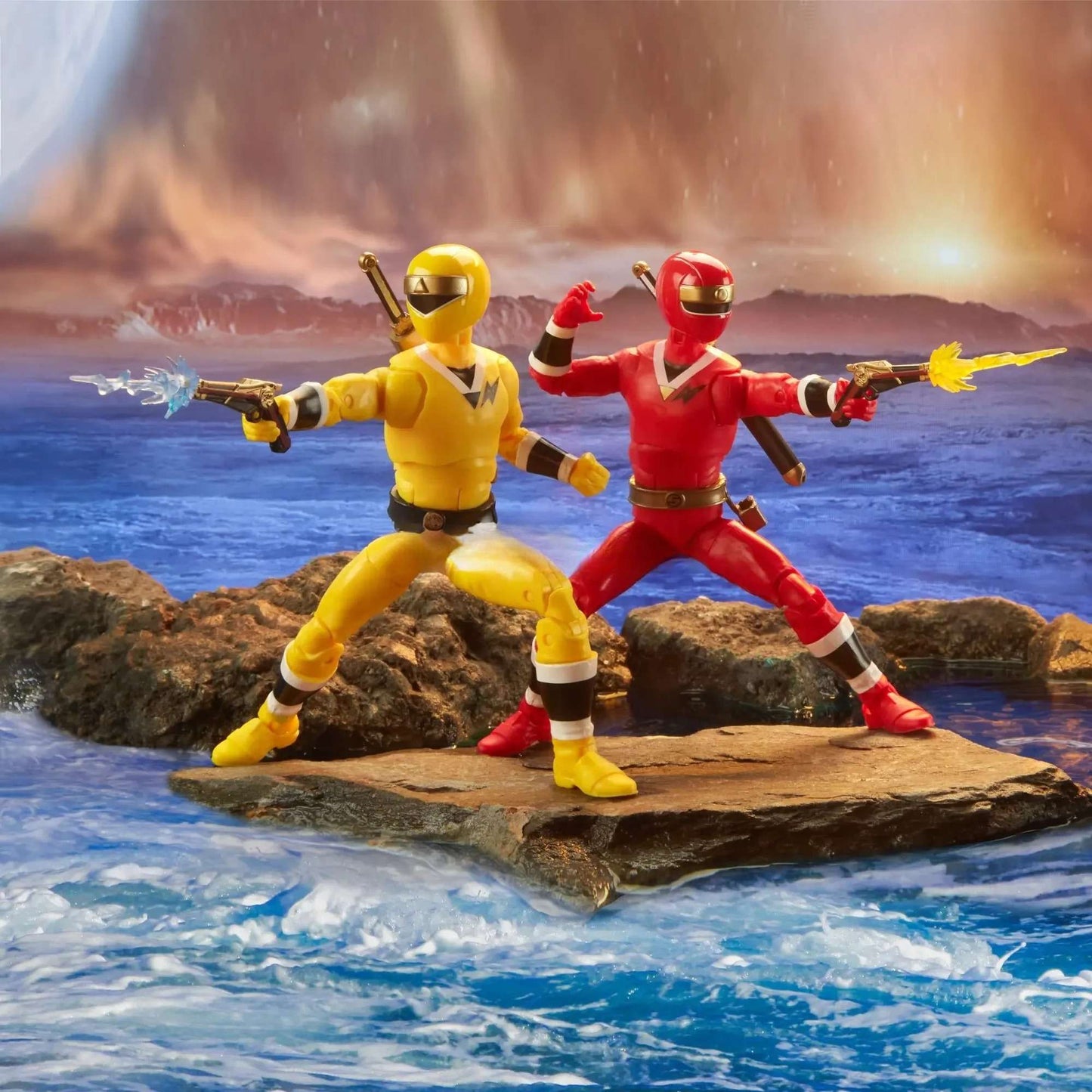 Hasbro Power Rangers Lightning Collection Pacote com 5 Figuras de Ação 6 Polegadas Alien Rangers 15 ACESSÓRIOS 5 Efeitos de Explosão Presente F5937
