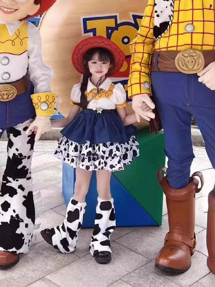 une 1st DayToy Woody, Jessie, and Buzz Lightyear Cosplay Dresses, Halloween Carnival Stage Performance Costumes, Lolita