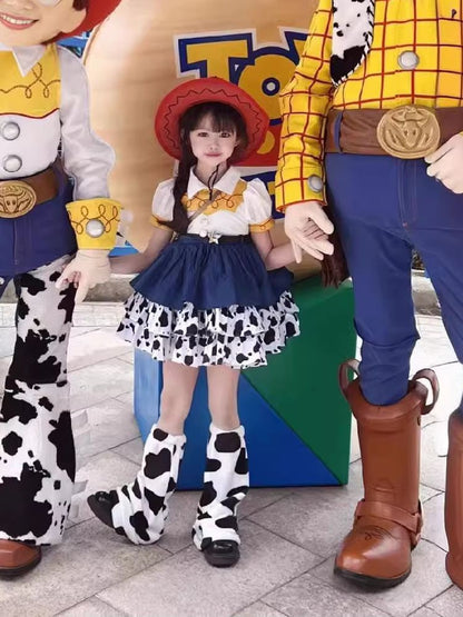 une 1st DayToy Woody, Jessie, and Buzz Lightyear Cosplay Dresses, Halloween Carnival Stage Performance Costumes, Lolita