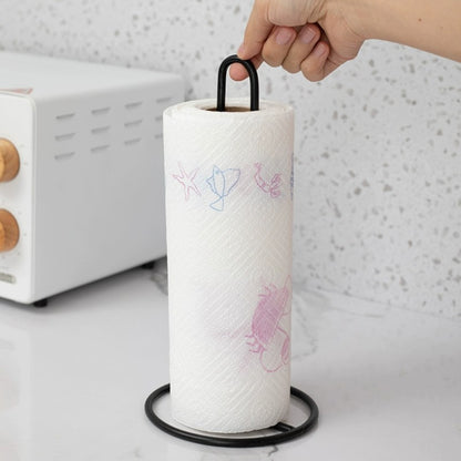 Bathroom accessories Vertical Wrought Iron Tissue Holder Creative Dining Table Storage Desktop Kitchen Roll Paper Holder