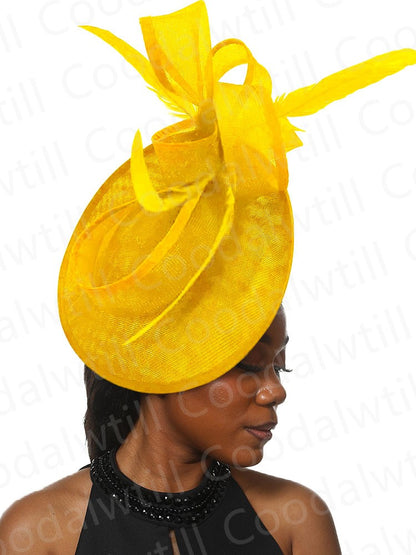 Noiva Casamento Malha Fascinators Chapéu Igreja Senhoras Mulheres Derby Chapéu Grande Fascinator Festa Evento Enfeite de Cabeça Noiva Casamento Pillbox Cap