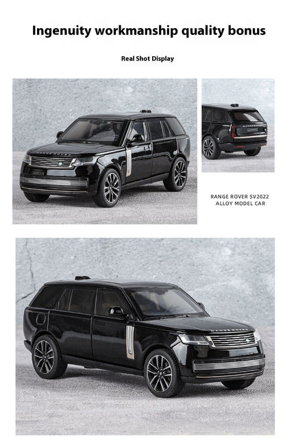 1:32 Land Rover Range Rover SV2022 SUV Diecast Alloy Model Computer Desktop Ornaments Miniatures Model Present for Childrens