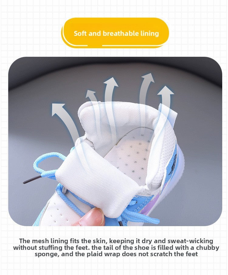 Children Shoe Spring and Autumn Boys Girls Lighted Sneakers Glowing Shoe Soft Soled Breathable Casual Infant Toddler Shoes