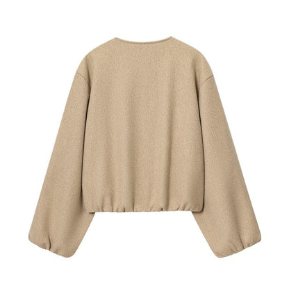 MUJER Red Zipper Bomber Jackets for Women Soft Cropped Jackets Woman 2025 Long Sleeve Woman's Sports Jacket New in Outerwears