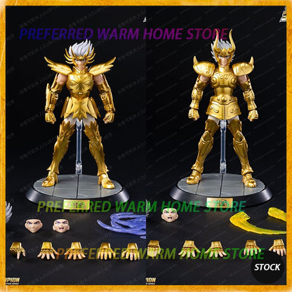 Em estoque Original Saint Seiya CLÁSSICO CLÁSSICO Gold Saint Shiryu Máscara da Morte Shura Ouro Câncer Capricórnio Modelo Montado Brinquedos