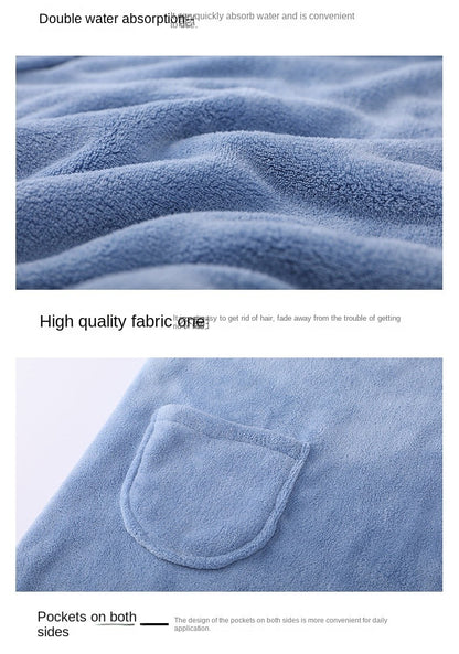 Women Wearable Bath Towel Wearable Towels Coral Fleece Women's Bath Skirt Absorbent Bath Skirt Shower Sauna Wear Towel