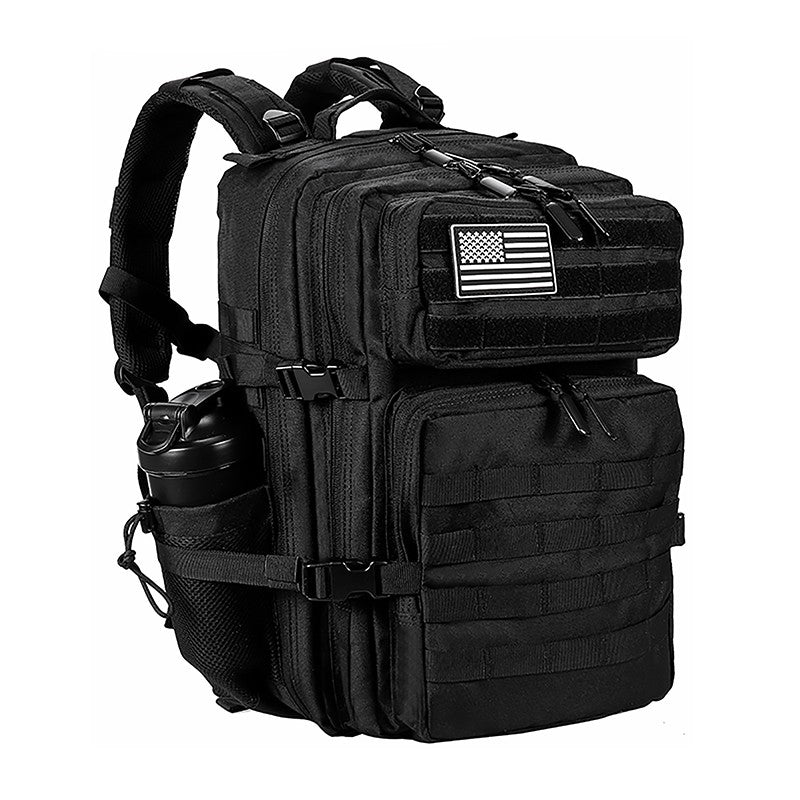LHI Mochila Tática 45L/35L/25L para Homens e Mulheres, À Prova D'Água, Bolsa de Ginástica para Atletas, Mochila de Viagem para Caminhada ao Ar Livre com Porta-Garrafas