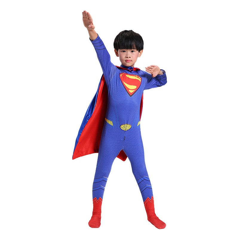 Classic Superman Adult Hero Costume Supergirl Bat Jumpsuit Adam Bodysuit for Halloween Cosplay Party Dress Up Outfits