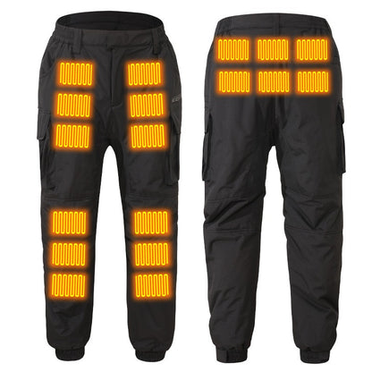 18 Zone Knee Heating for Men Women Winter Thermal Heating Pants Heated Pants Electric Trousers Ski Hunting Hiking Outdoor Work