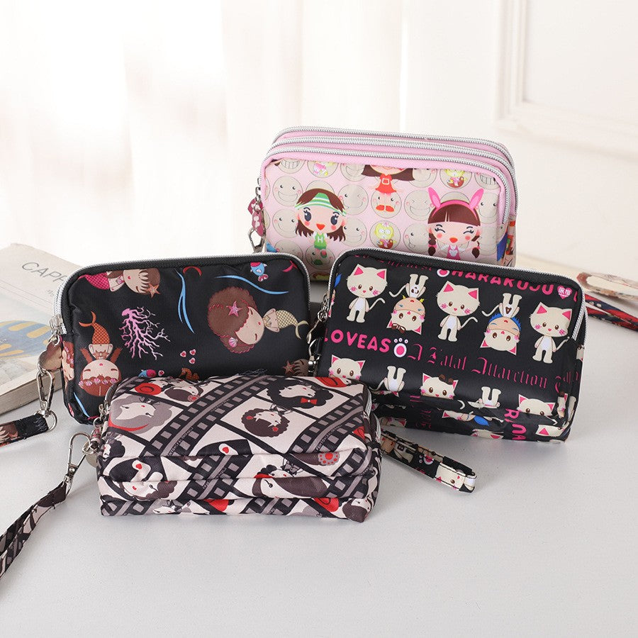 New large-capacity ladies' mobile phone bag, ins European and American style wrist strap loose change clutch