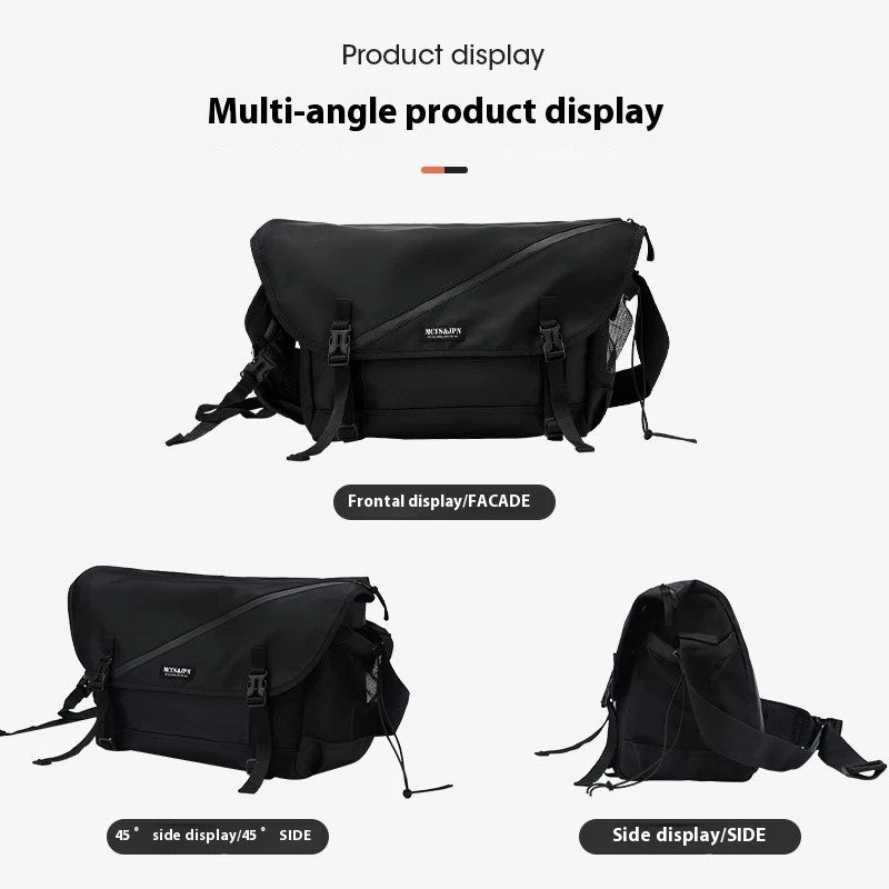 Causal Nylon Shoulder Man Bag Japanese Teenager School Laptop Sling Men's Bag Streetwear Travel Cross Bag Messenger Bags for Men