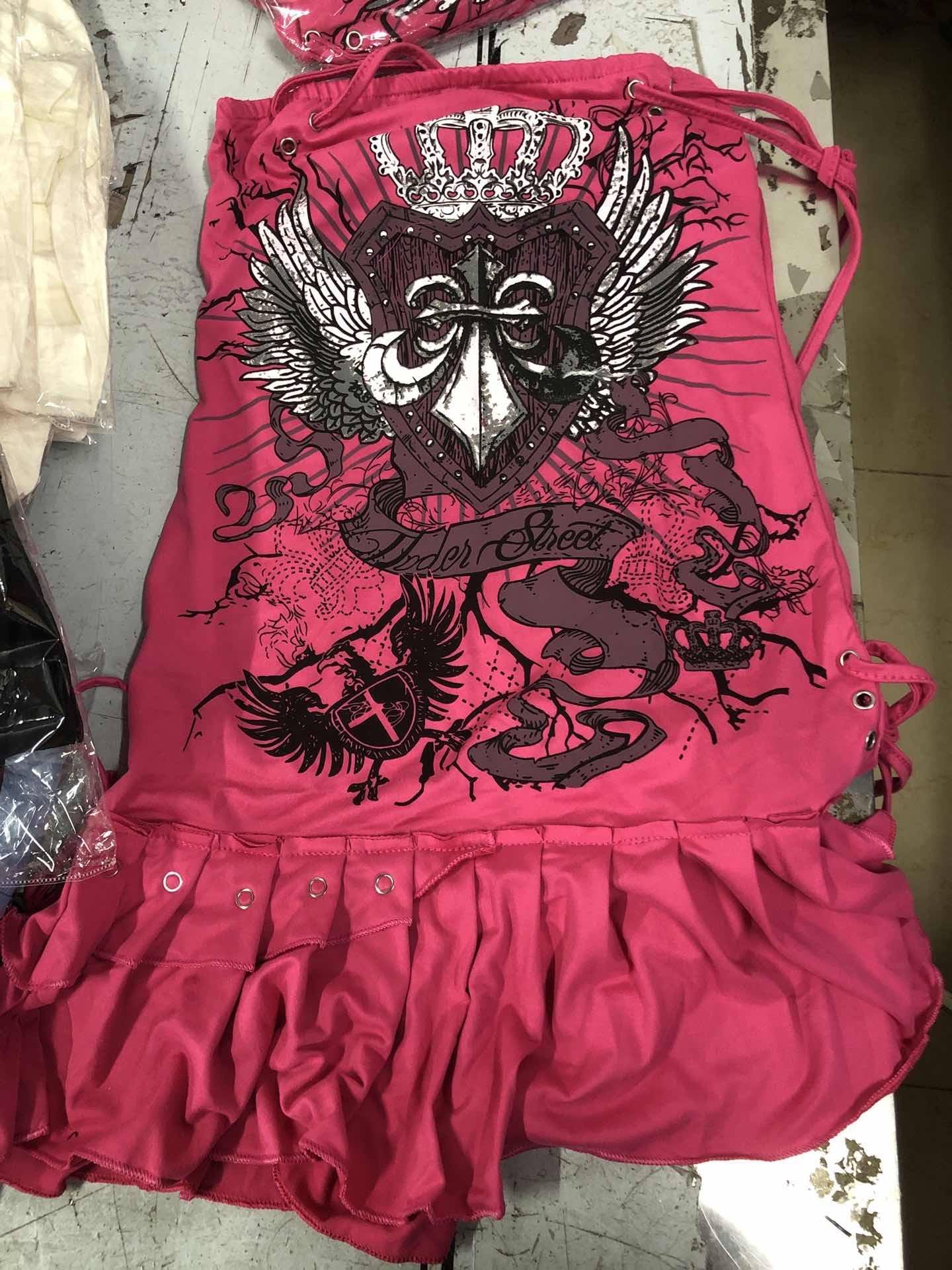 Aesthetic Y2k girl suspenders Top Y2k Clothes blue Gothic bow Slimming Bottom for Women dress Sexy Girls high street character