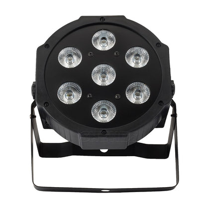 SHEHDS 1pcs LED 7x12W  Par Light 7x18W RGBWA+UV Moving Head Light Wash DMX 512  DJ Dicso Nightclub Party Christmas Audience