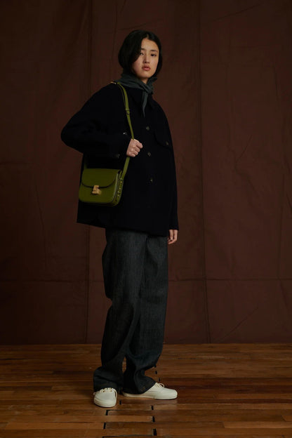 French niche design women's bag, top layer cowhide small square bag, premium texture tofu bag, single shoulder crossbody bag