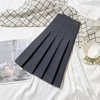 Plus Size High Waist Black Pleated Mini Skirt Sweet School Uniform Style A- Line plus Size Skirt Spring Summer Autumn Small F...