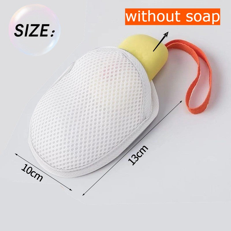 1~8PCs New Foaming Soap Bag Net Mesh Massage Exfoliator Pouch Bathing Bubble Maker Cleaning Tool