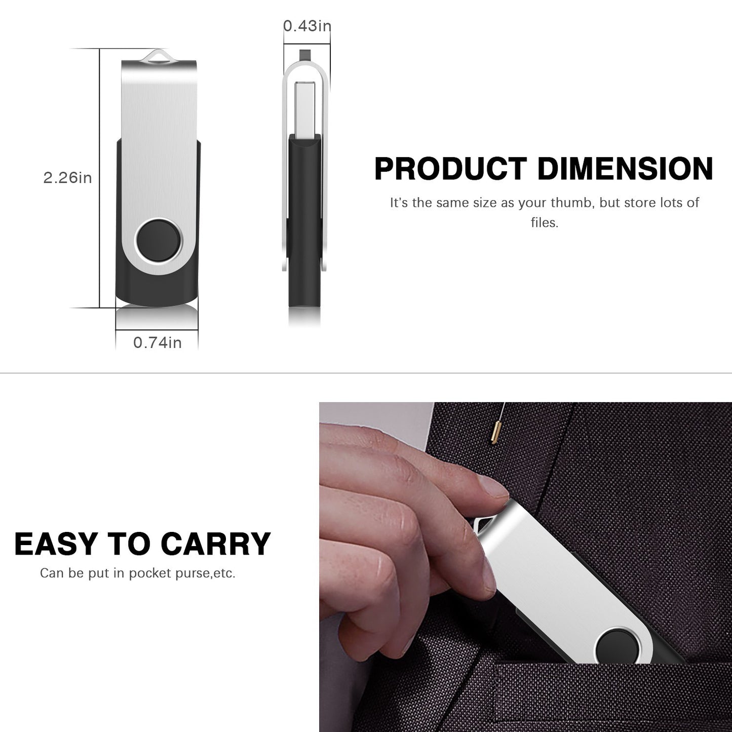 KOOTION 10 UNIDADES U305 Pendrive USB 32GB 16GB 8GB 1GB Pen Drive USB de Alta Velocidade Pen Drive