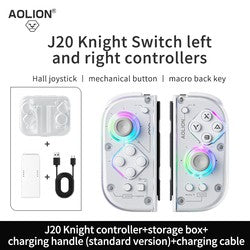 AOLION J20 Hall Joy-con Gamepad for NS2/Switch OLED/Switch NFC HD Shake Lite Left and Right Split Game Controller