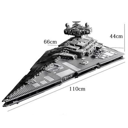 Montar Decoração de Casa Imperial Navy Stormtrooper Star Destroyer Galactic Empire Star Cruiser Starfighter Dark Fleetship 75252