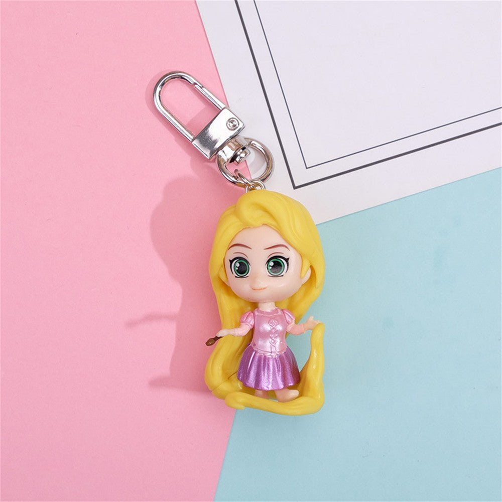 Chaveiro Princesa Disney Branca de Neve Chaveiro de Resina Cinderela Bela Ariel Acessórios de Pingente de Chaveiro Presente para Amigas Filha Chave