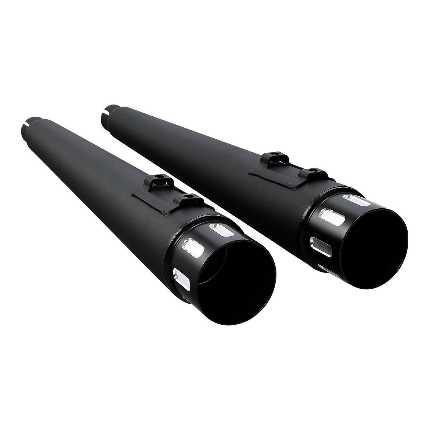 Motorcycle 4" Slip-on Mufflers Exhaust Pipes For Harley Touring Electra Street Glide 1995-2016