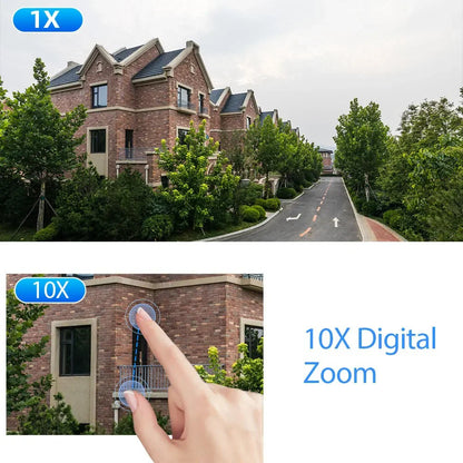10X Zoom 4G SIM Solar Camera Dual Lens Outdoor Waterproof WiFi Solar IP Security Protect PIR Human Detection CCTV Cameras V380