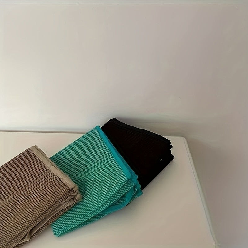 Extra Large Foldable Mesh Tote with Sturdy Handles, Durable Polyester Storage Bag for Beach Toys, Shells, Clothes & Towels