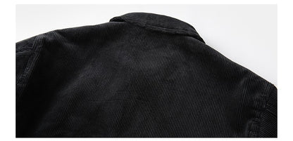 Rugged Bronson Thickened Heavy Corduroy Coat Cossack Short Jacket Fleece Liner Jacket Cool