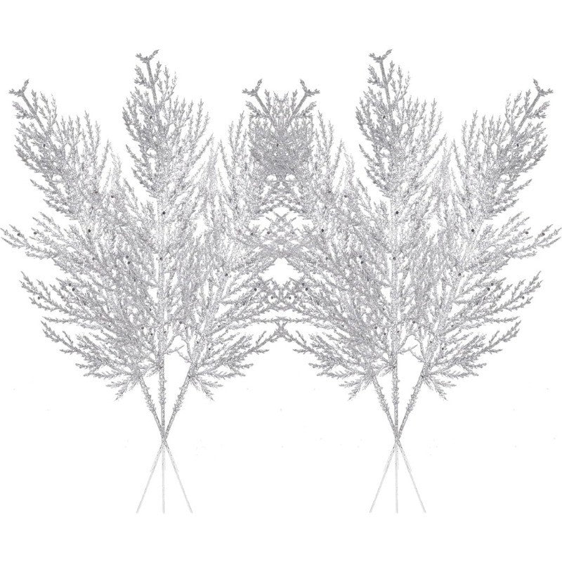 5Pcs Christmas Decoration Artificial Pine Leaves Branches Xmas Tree Pendent for Home Decor New Year Navidad DIY Garland Ornament