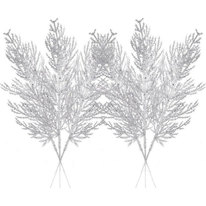 5Pcs Christmas Decoration Artificial Pine Leaves Branches Xmas Tree Pendent for Home Decor New Year Navidad DIY Garland Ornament