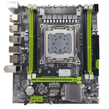 Placa-mãe ENVINDA X79 LGA 2011 USB2.0 SATA3 Suporta Memória REG ECC e Processador Xeon E5 4DDR3 PCI-E NVME M.2