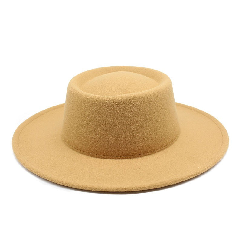Chapéus Fedora Masculino Feminino Aba Larga 8.5CM Lã Feltro Chapéus Jazz Estilo Britânico 2023 Chapéu Panamá Formal Social
